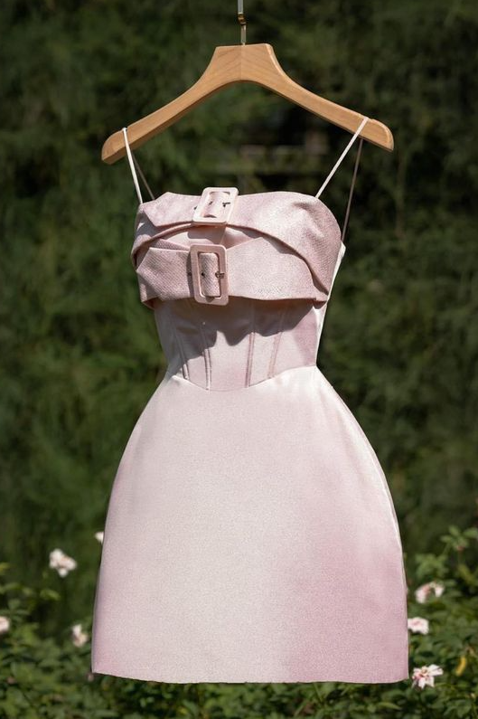 PINK PARTY PROM DRESS, GRADUATION HOMECOMING DRESSES - Fashionpara