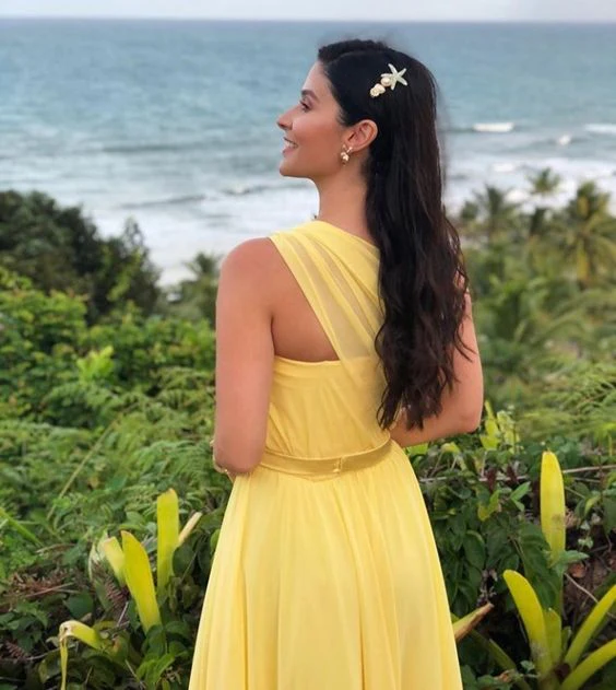 Halter Neck Evening Dress Long Prom Dresses - Fashionpara