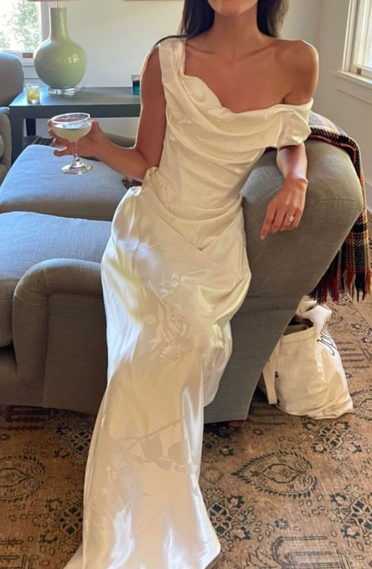 Long prom dress, evening dress,simple wedding gown