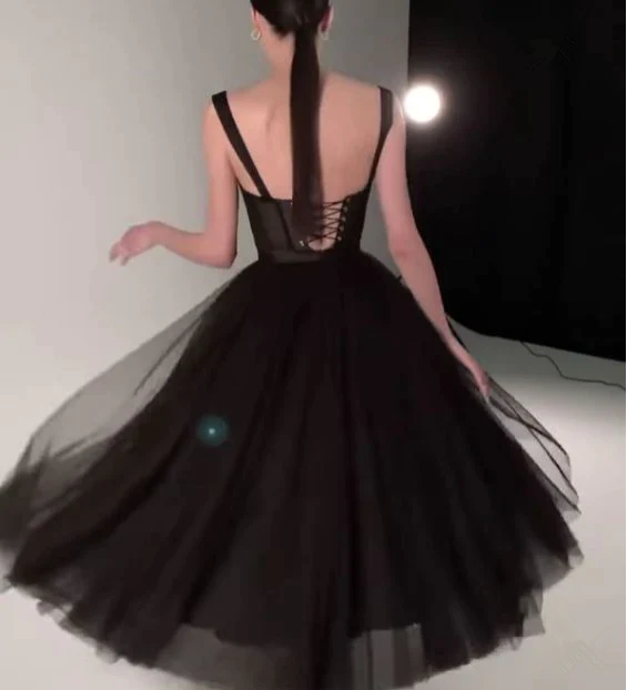 Black Prom Dress, Graduation Party Dresses, Prom Dresses For Teens - Fashionpara