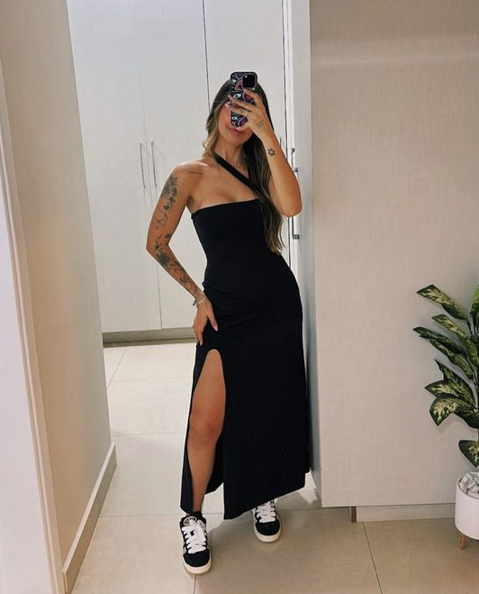 Black Prom Dress, Wedding Party Dress