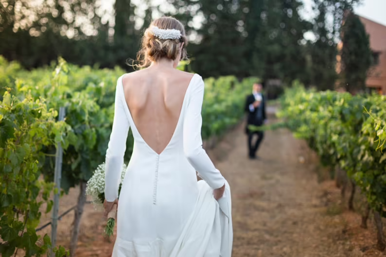 Simple Wedding Dress Women Formal Evening Party Prom Gowns