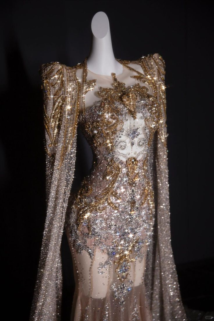 Glitter Tulle Sequin Beaded Mermaid Long Evening Dress Prom Gown D1195