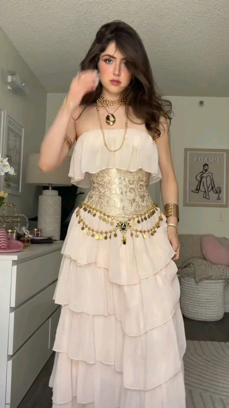 Pretty Strapless Light Pink Chiffon Layered Long Prom Dress Evening Dress Gown D1138