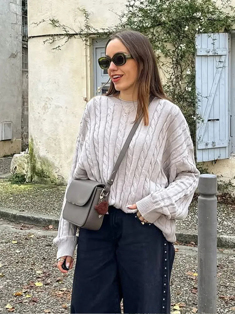 Warm Thick Round Neck Pullover Sweater