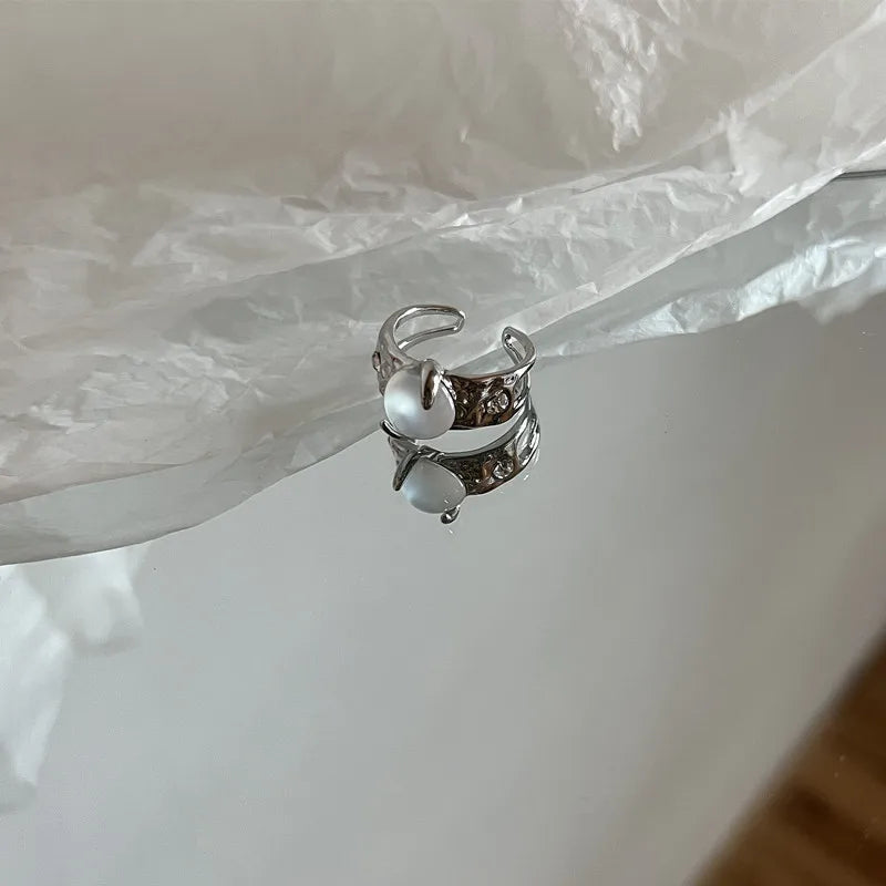 Kpop Y2K Crystal Star Gothic Ring