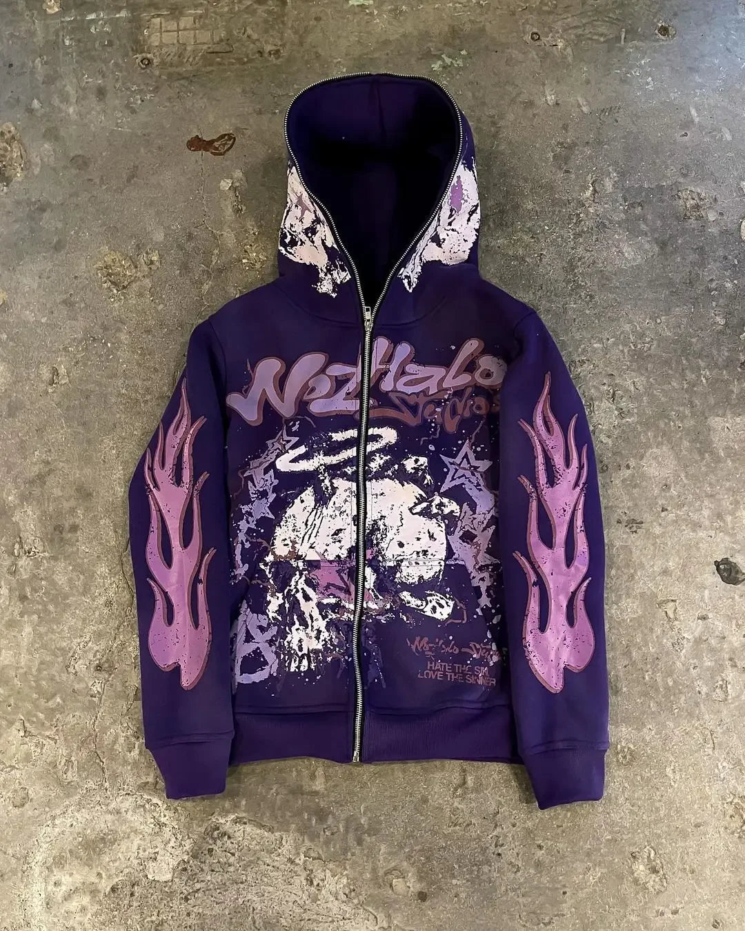 Dark Blaze Sleeve Zip Hoodie