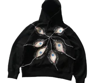 Dark Anime Visual Pullover Hoodie