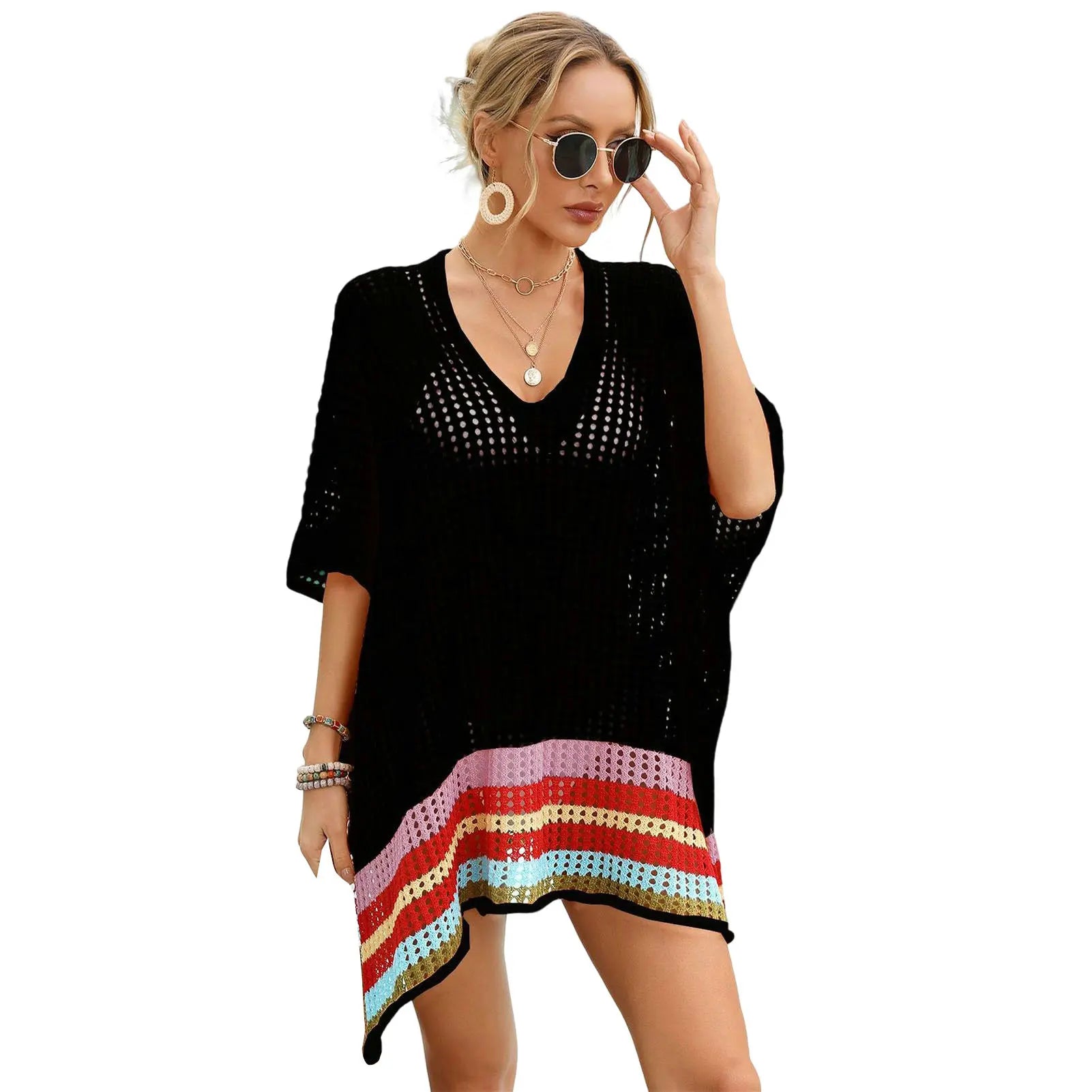 Hollow Out Crochet Bikini Cover Up