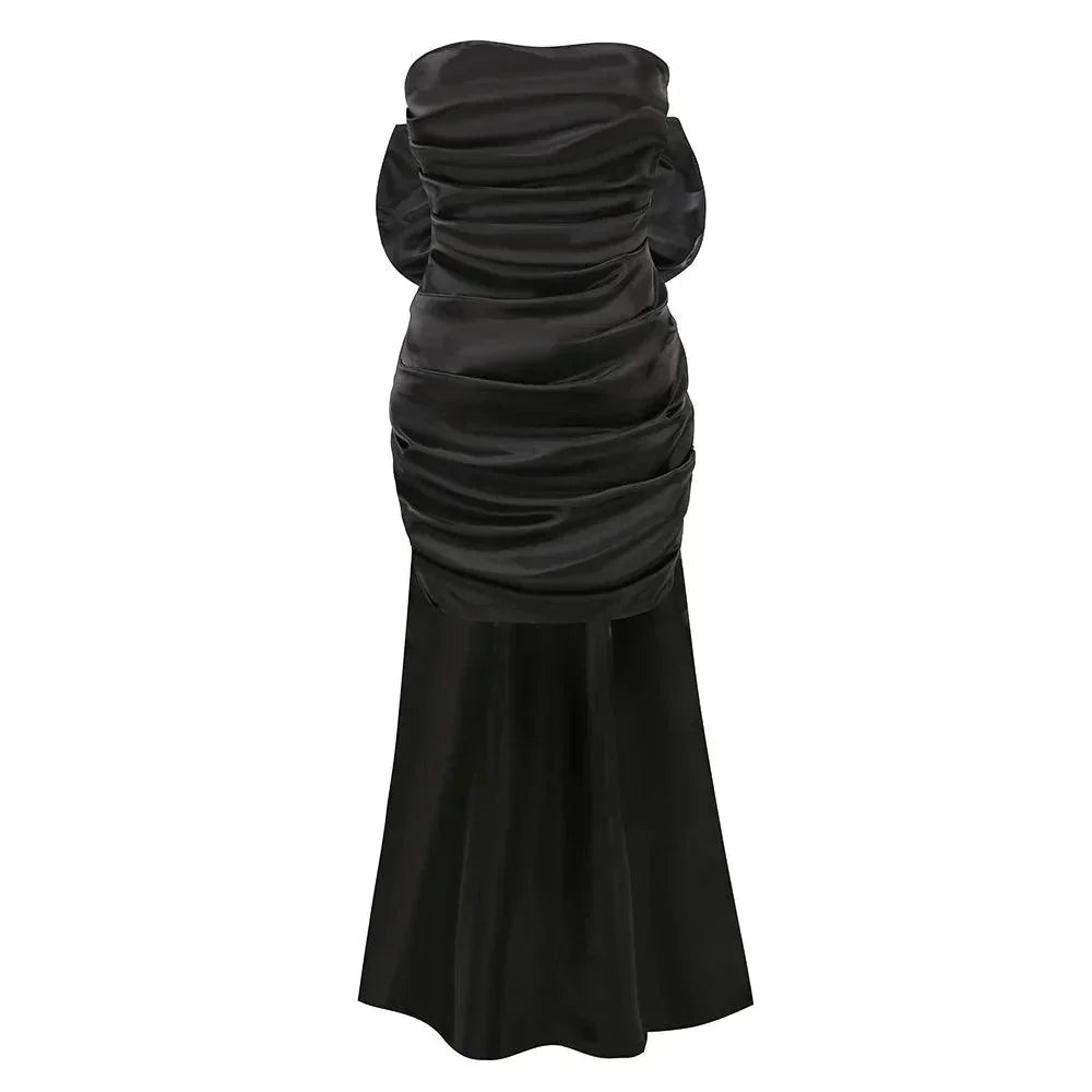 Beauty Of You Oversized Bow Satin Mini Dress - View 13