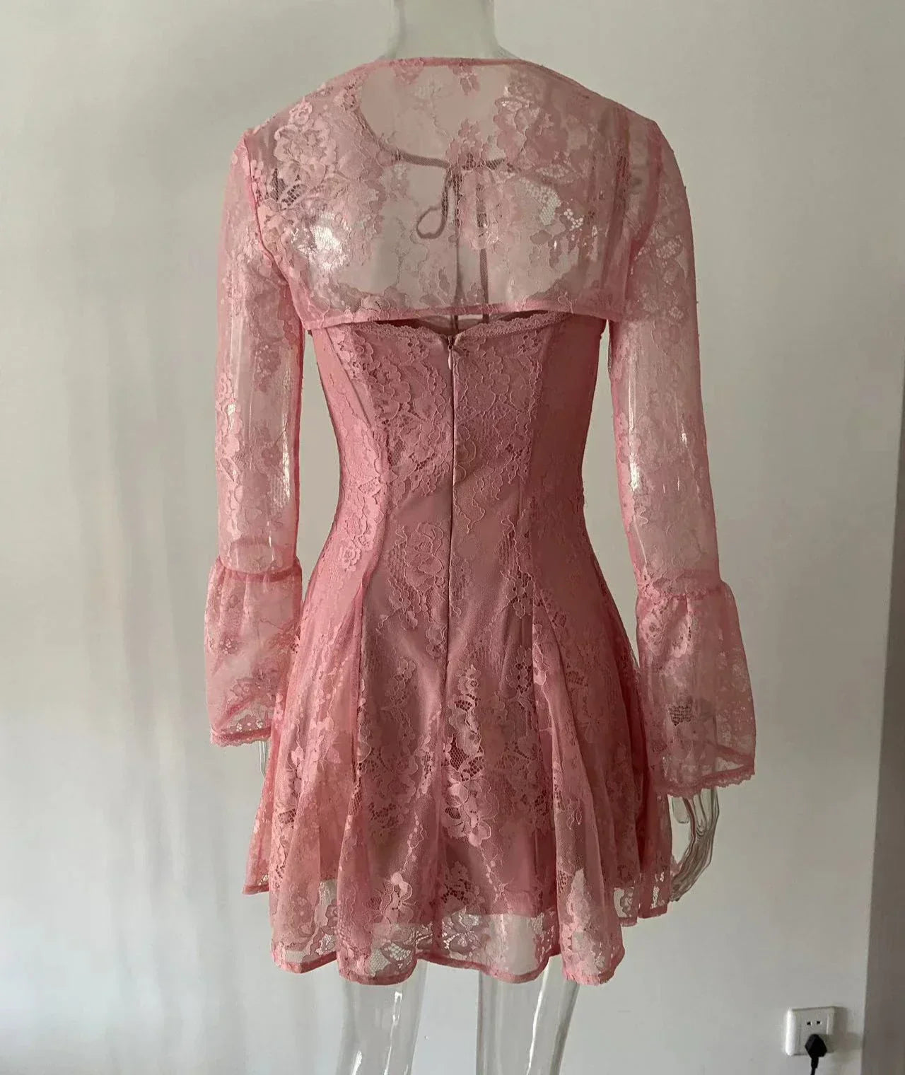 Grey Clouds Roll Over Mini Dress