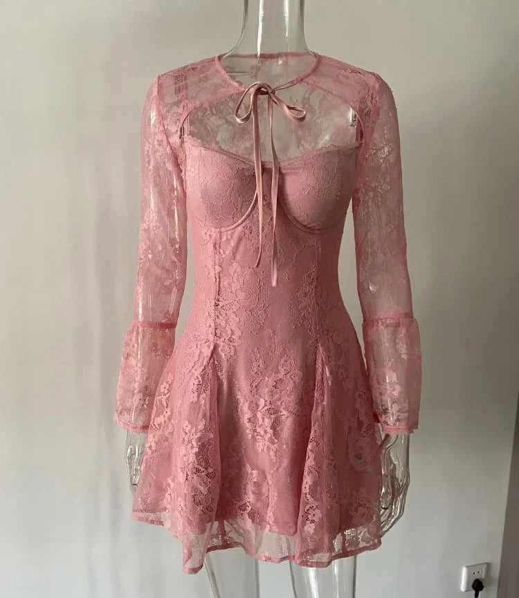 Grey Clouds Roll Over Mini Dress