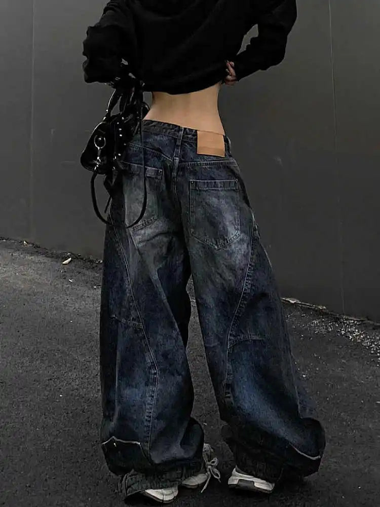 Antique Gothic Tall Waist Baggy Pant