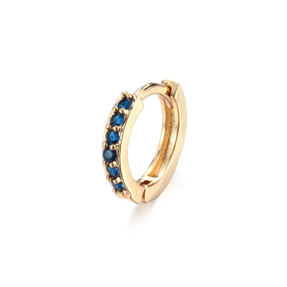 Men Rebellious Cross Stars Stainless Steel Earring