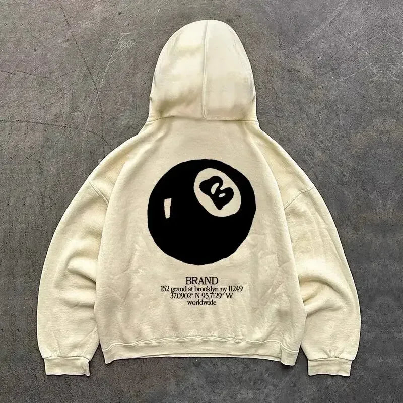 Graphic Print Oversized Hoodie 3