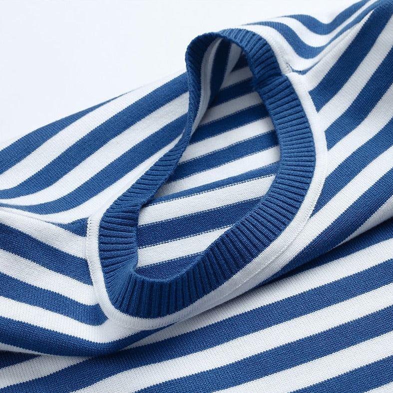 Striped Crew Neck Long Sleeve Top 10