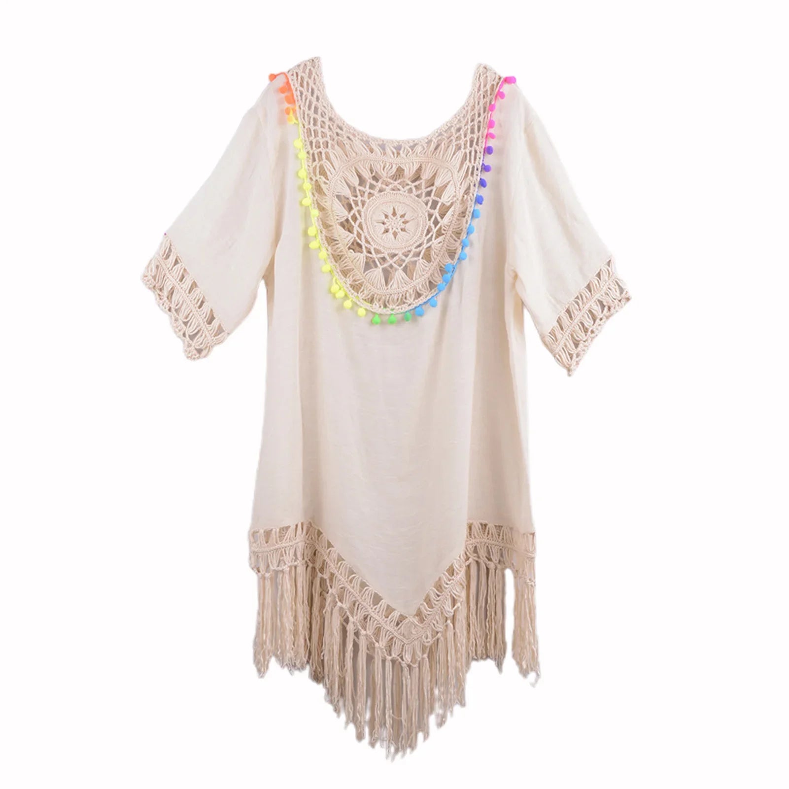 Hollow Out Crochet Bikini Cover Up