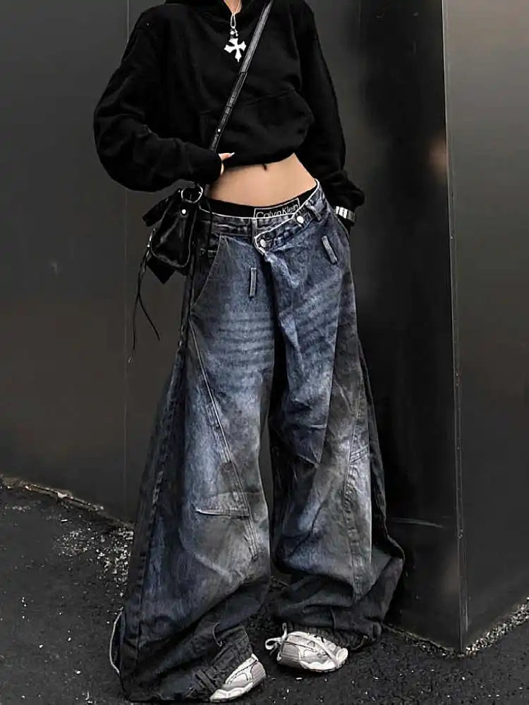 Antique Gothic Tall Waist Baggy Pant