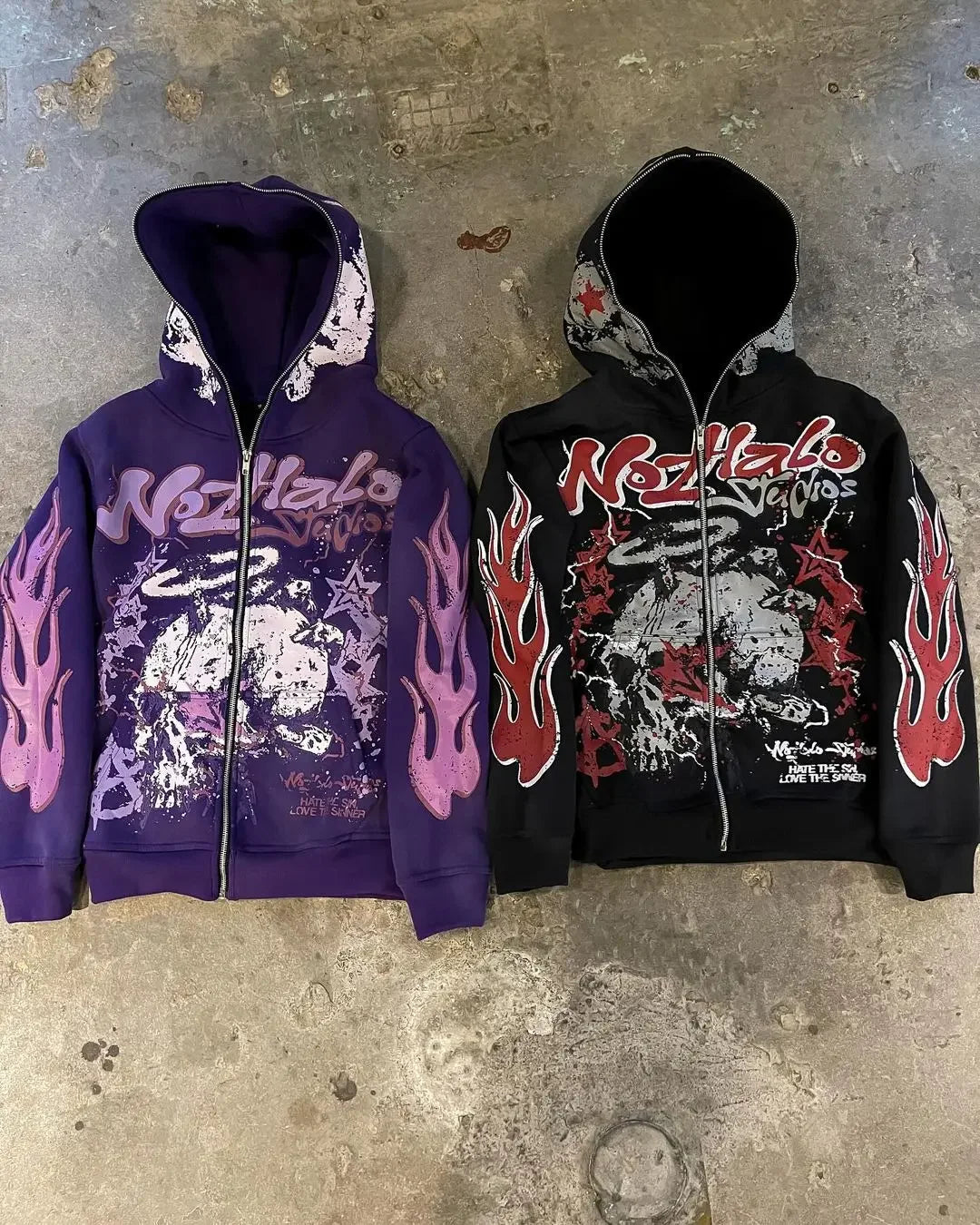 Dark Blaze Sleeve Zip Hoodie