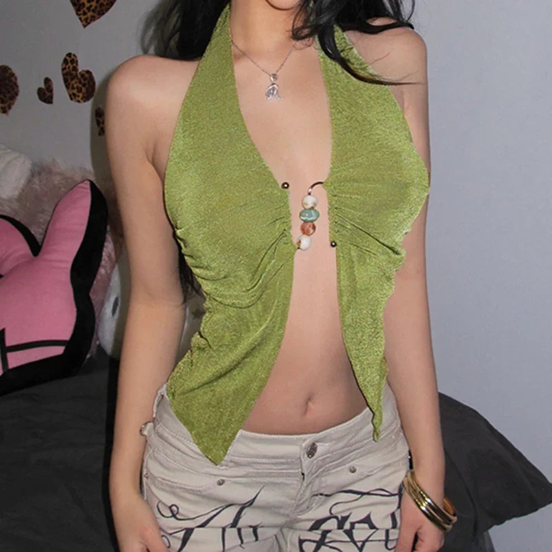Twist Knot Bandeau Knit Top