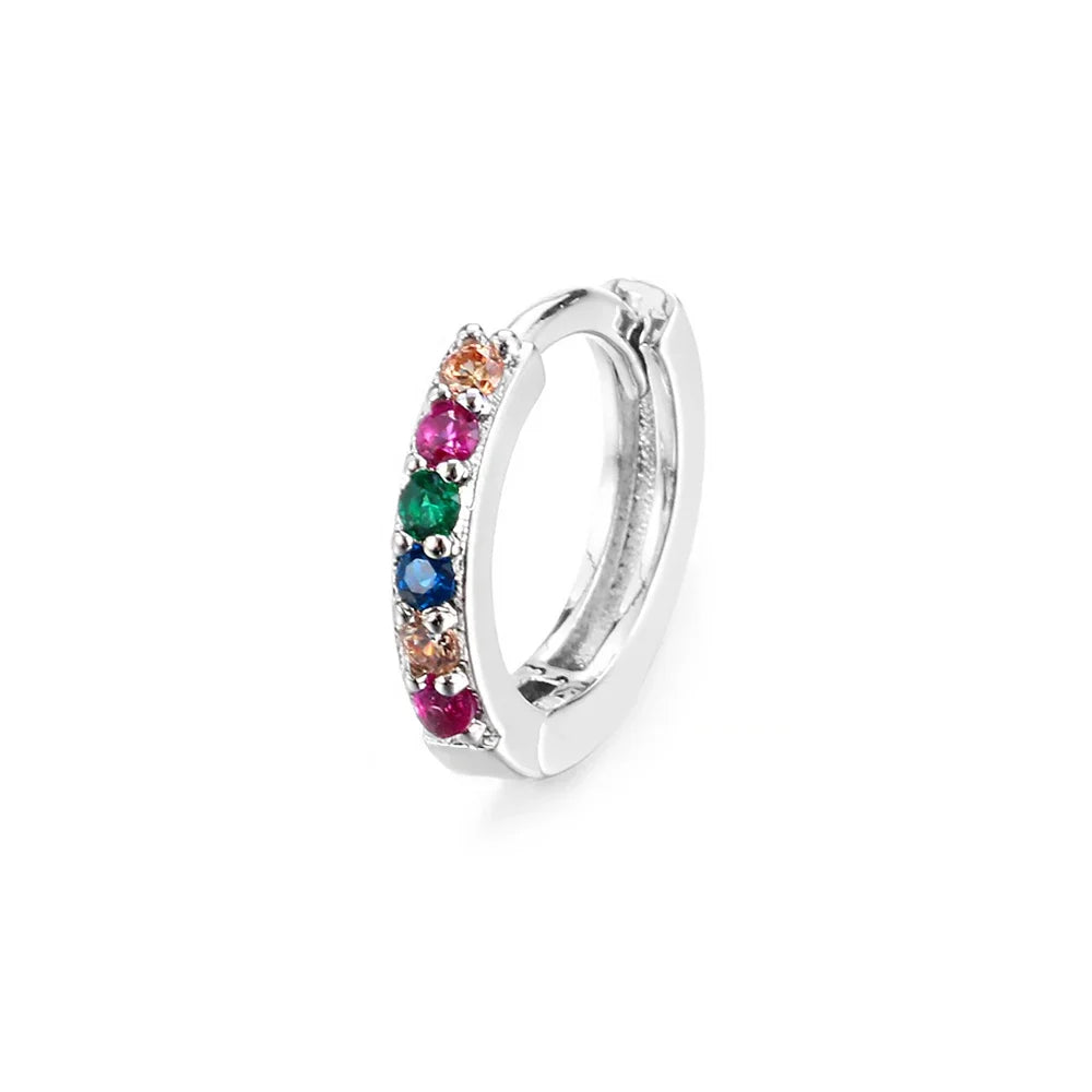 Men Rebellious Cross Stars Stainless Steel Earring