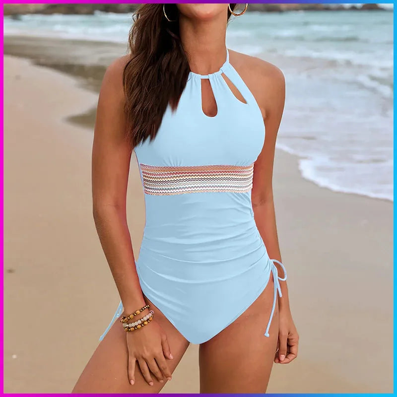 Tummy Control Halter One Piece Set