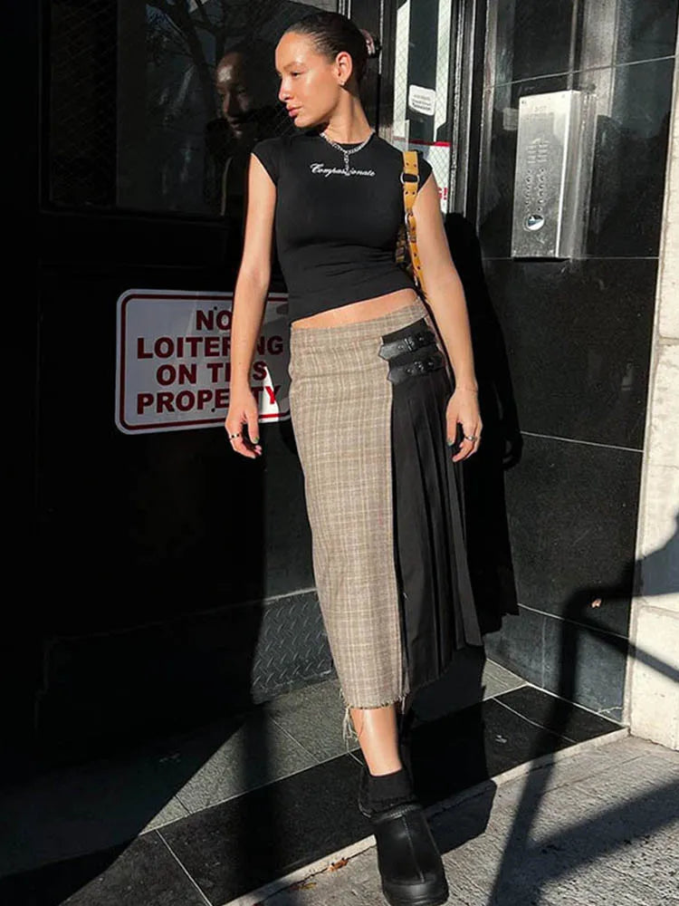 Y2K Letter Print Crop Top