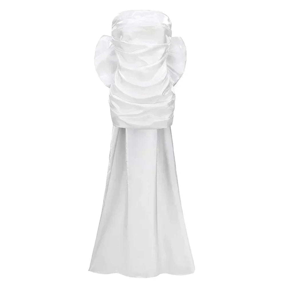 Beauty Of You Oversized Bow Satin Mini Dress - View 17