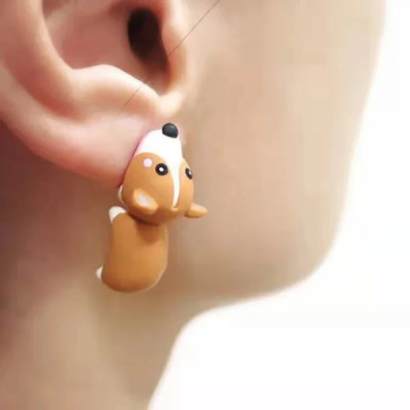 Handcrafted 3D Animated Polymer Clay Earring