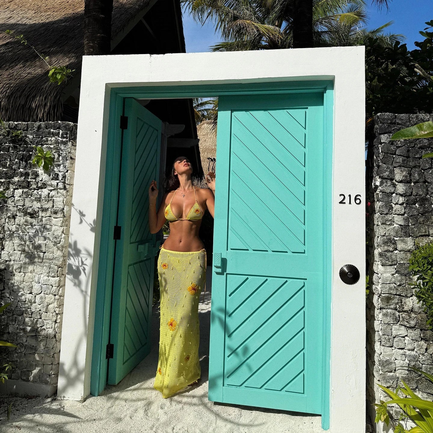 High Leg Bikini with Skirt Three Piece Swimsuit