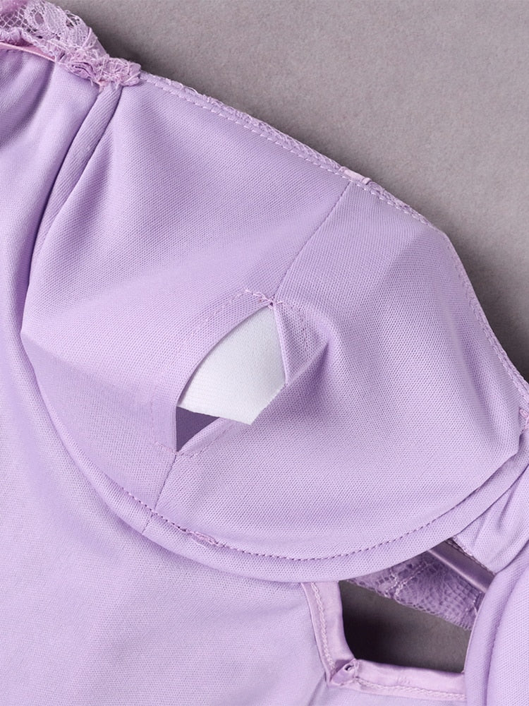 Lillian Lace Corset Long Sleeve Top - Fashionpara