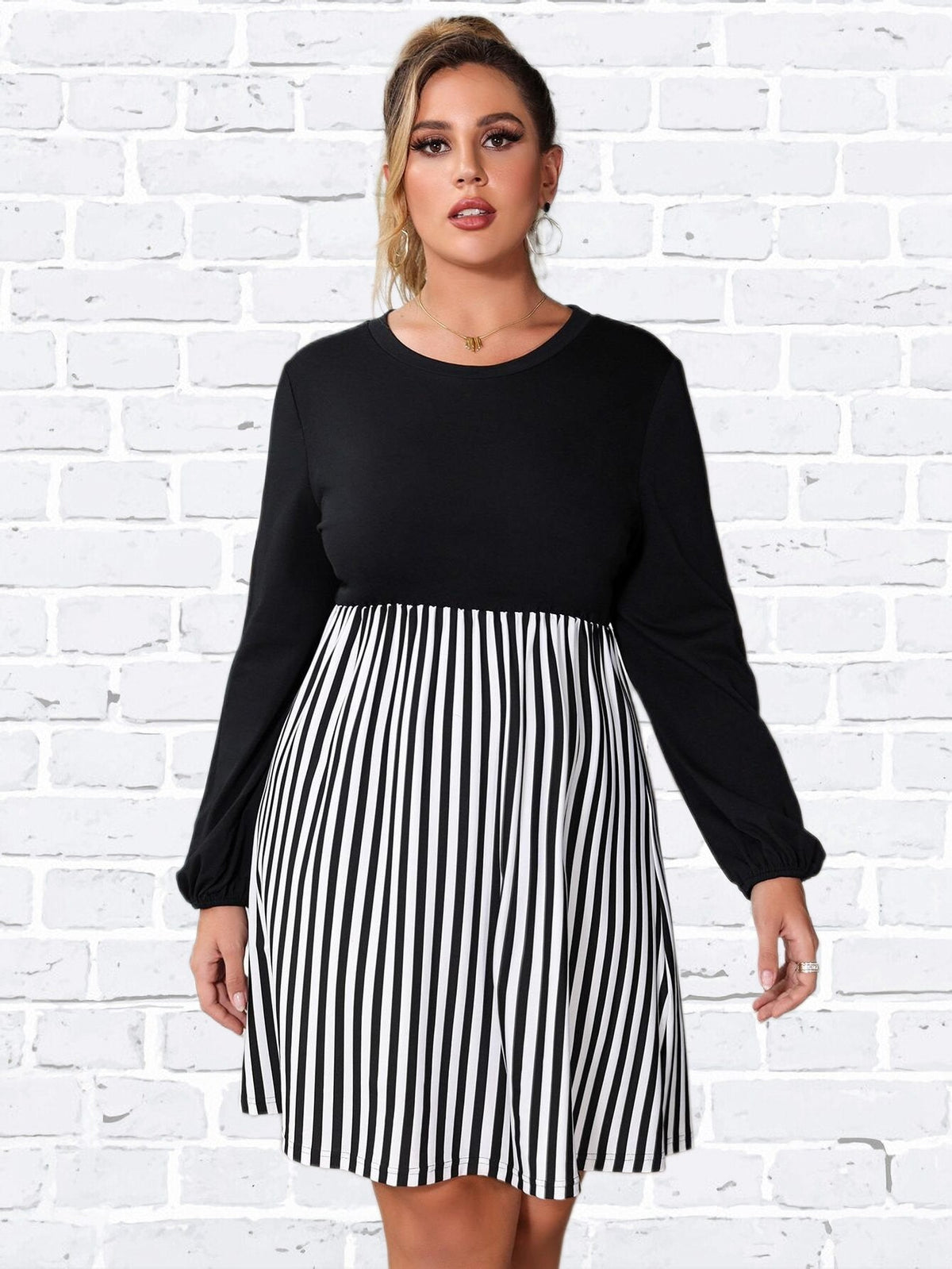 Casual Long Sleeve Midi Dresses 11