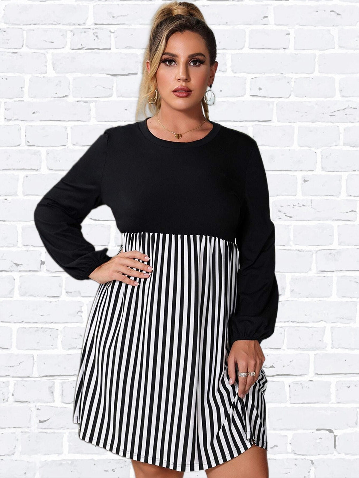 Casual Long Sleeve Midi Dresses 8