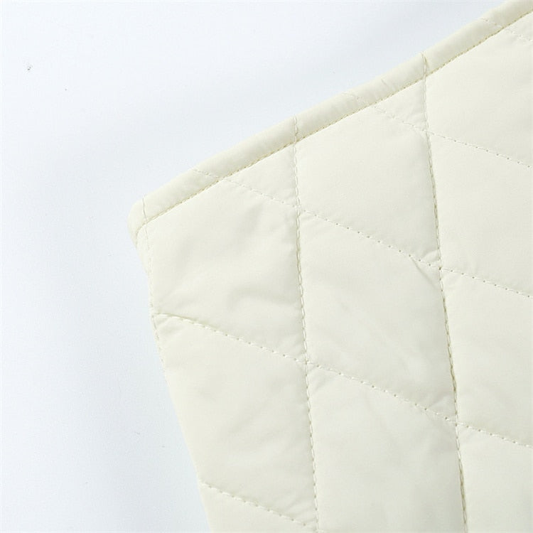 Kolliey Puffer Two Piece Jacket and Skirt Set