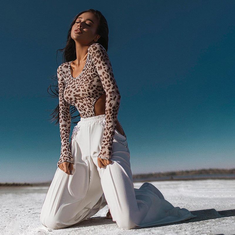 Luxury Love Long Sleeve Mesh Bodysuit