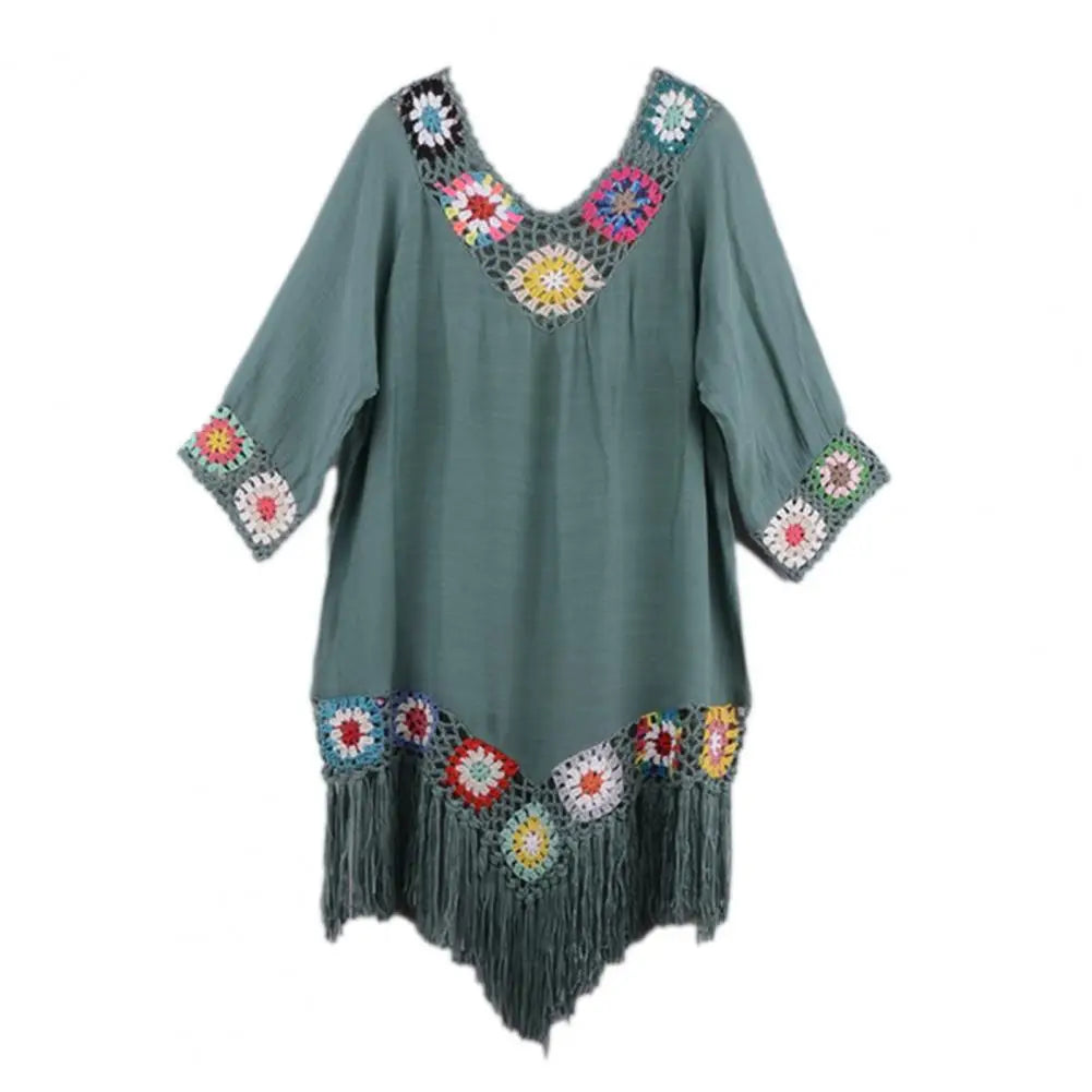 Hollow Out Crochet Bikini Cover Up