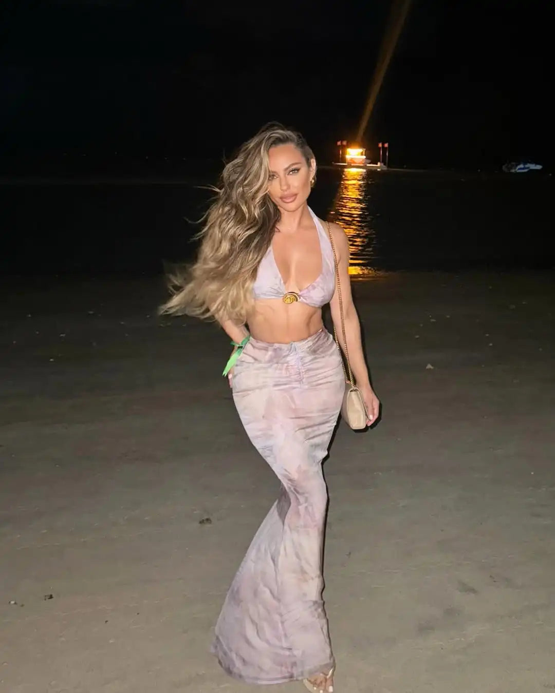 Halter Skirt Thong Sexy Three Piece Swim Sets - Fashionpara