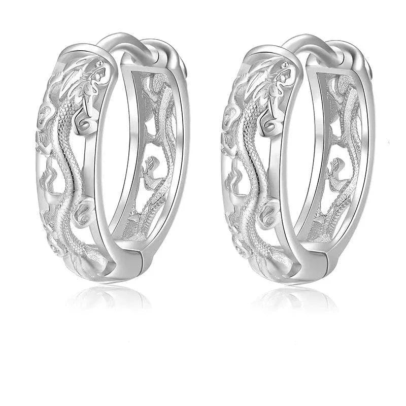 Dark Black Skull Awl Rock Declaration Earring