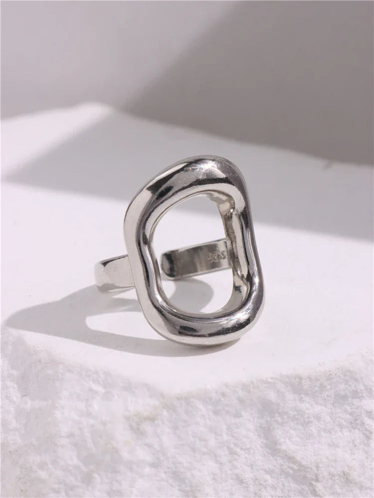 Geometric Gothic Titanium Strong Ring