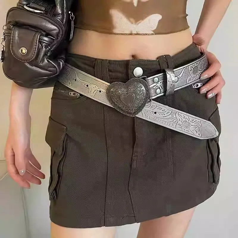 Affection Y2K Gothic Vintage Slender Individuality Belt