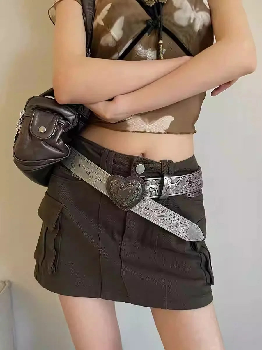 Affection Y2K Gothic Vintage Slender Individuality Belt