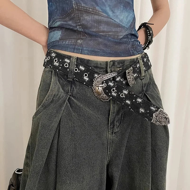 Vintage Y2K Dark Jeans Strap