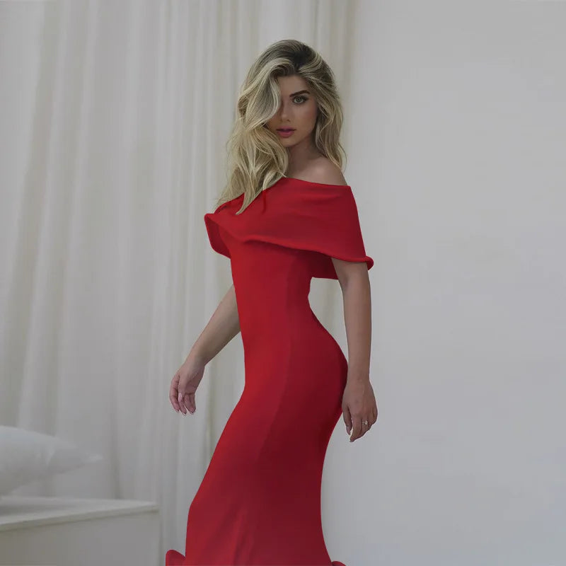 Ruffled Backless Midi Party Dress - View 13