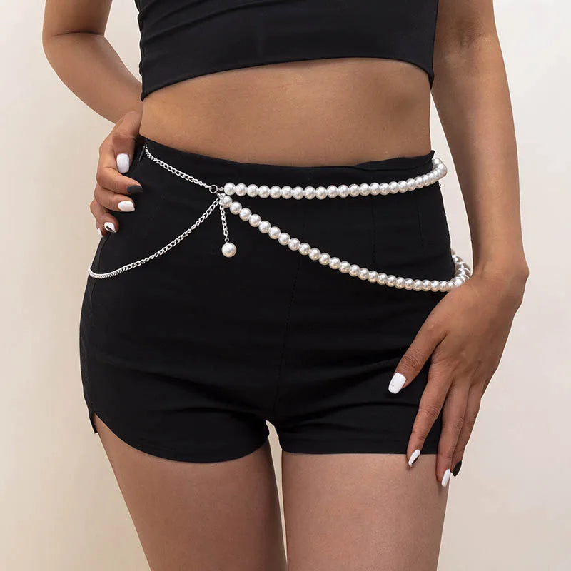 Geometric Gothic Lustrous Waist Chain Belt