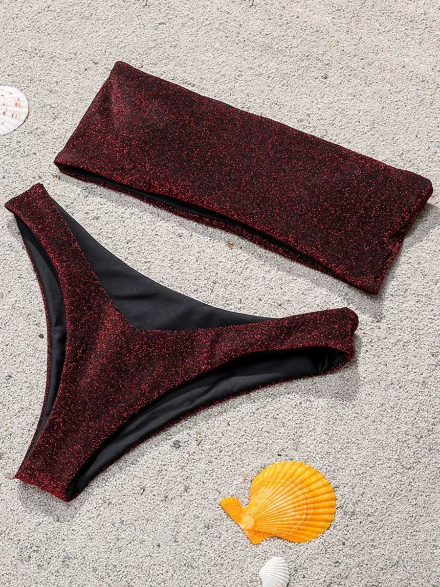 Sparkling High Waist Bikini Set