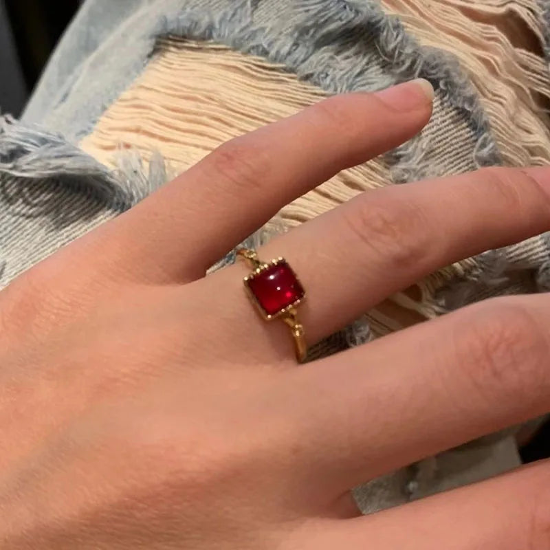 Antique Mysterious Zircon Cross Band