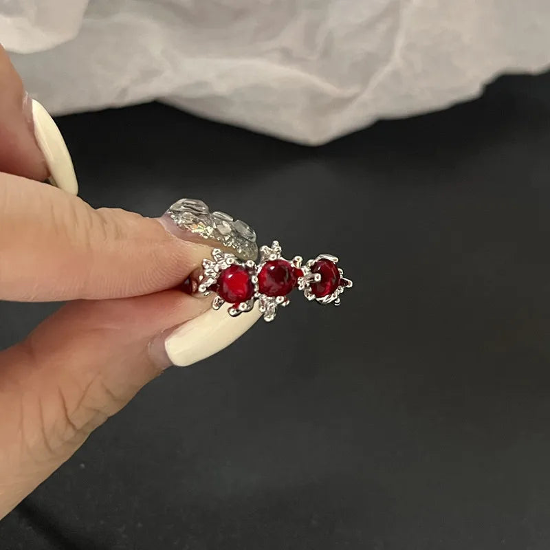 Antique Seraphic Silver Gothic Band