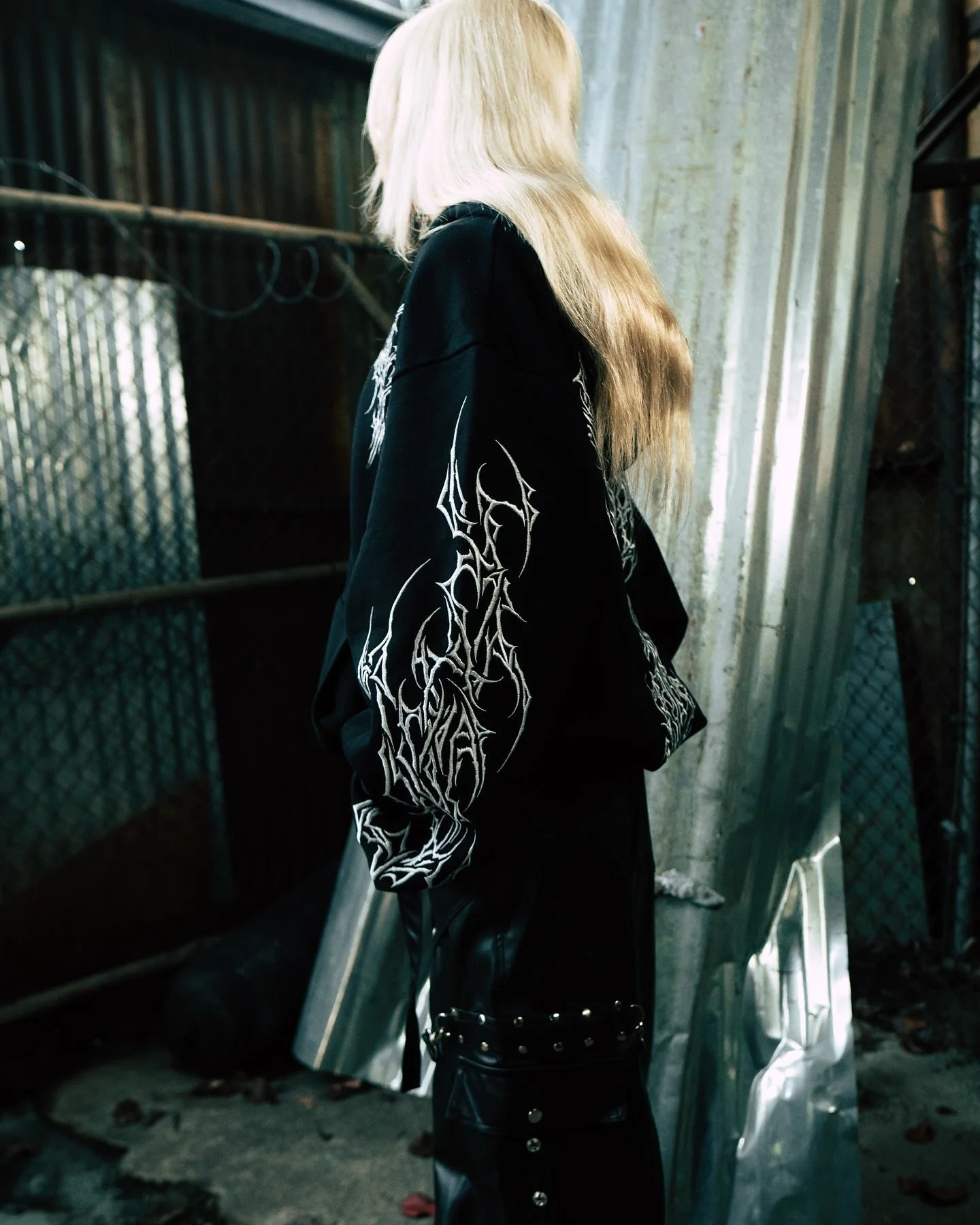 Vintage Y2K Graphic Gothic Zipper Hooded Sweatshirt