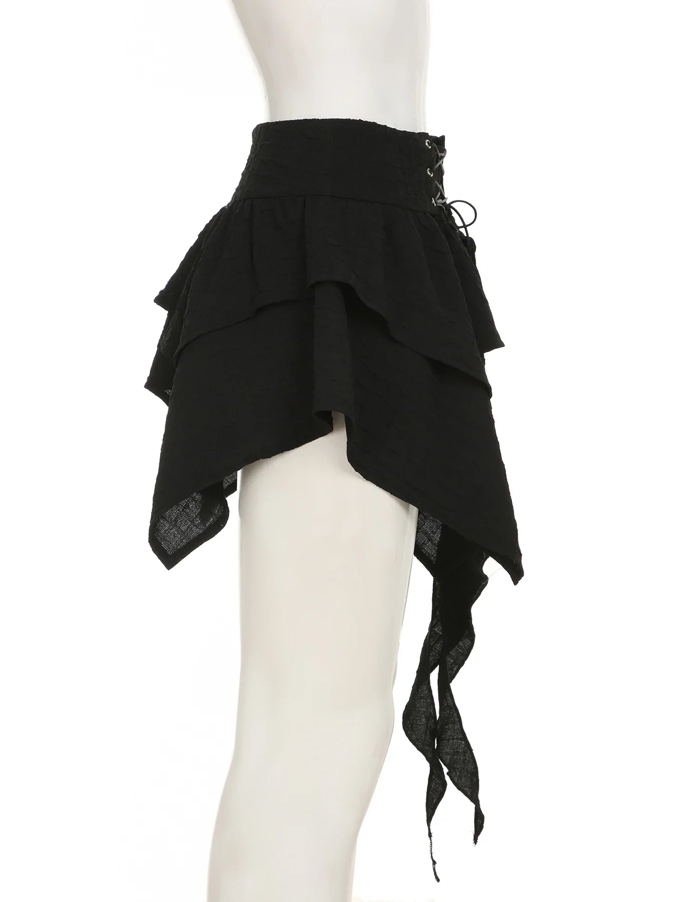Bandage Ruffles A-line Skirt