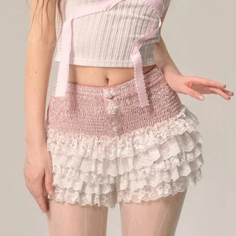 Tiered Lace Cake Pettipants Skirt
